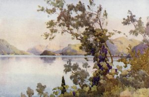 Este, Comói-tó (színes litho) alkotó: Ella Du Cane