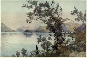 Este, Lago di Como, Illusztráció az "Olasz tavak" című művéből, Richard Bagot alkotó: Ella Du Cane