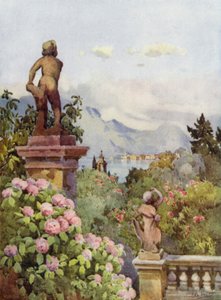 Hortenzia, Isola Bella, Lago Maggiore (színes litho) alkotó: Ella Du Cane