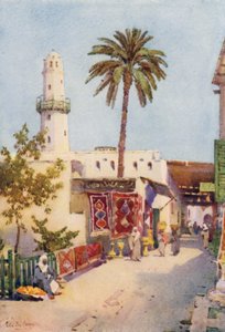 Bazár, Assuan (színes litó)