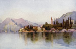 Varenna, Comói-tó (színes litho)