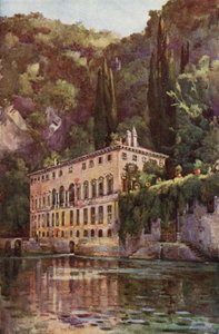 Villa Pliniana, Comói-tó (színes litho)