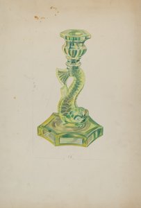 Delfin gyertyatartó alkotó: Ella Josephine Sterling