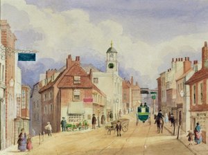Croydon High Street, 1850-55 körül alkotó: Ellen Keen