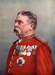Sir Hugh Gough tábornok, az ékszerek őrzője, Tower of London, 1902. alkotó: Elliott and Fry