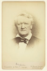 Wagner portréja, 1877. alkotó: Elliott and Fry