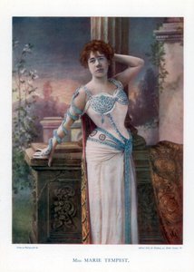 Dame Marie Tempest angol énekes és színésznő, 1901.