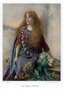 Hilda Moody brit színésznő, 1901.