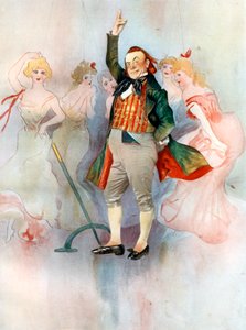 Willie Edouin a La Poupee című filmben, 1902.