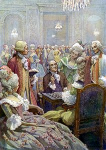 Benjamin Franklin XVI. Lajos udvarában