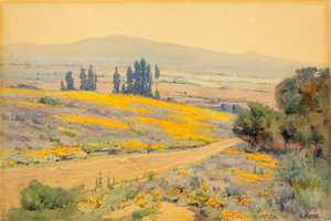 Kaliforniai tavaszi táj, kb. 1920. alkotó: Elmer Wachtel