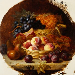 Őszibarack, szilva, körte és ananász, 1896