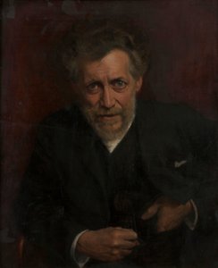 Edmund von Hellmer professzor portréja alkotó: Emanuel Baschny
