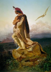 Cooper, Az utolsó mohikán / E.G. Leutze alkotó: Emanuel Gottlieb Leutze