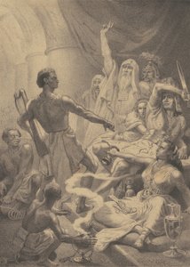 David Saul előtt játszik alkotó: Emanuel Gottlieb Leutze