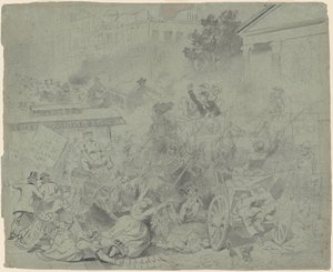New York – utcai jelenet alkotó: Emanuel Gottlieb Leutze