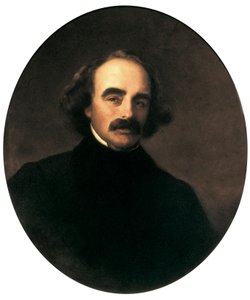 Nathaniel Hawthorne (1804-1864) amerikai író portréja Emanuel Gottlieb Leutze (1816-1868) festménye alkotó: Emanuel Gottlieb Leutze