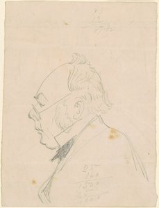 Egy férfi profilja alkotó: Emanuel Gottlieb Leutze