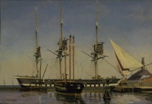 A "Niels Juel" Fregate a Nyholm-i Főőrség közelében