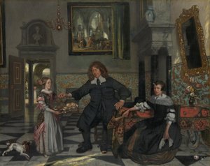 Családi portré alkotó: Emanuel de Witte