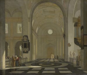 Barokk templom belső nézete alkotó: Emanuel de Witte