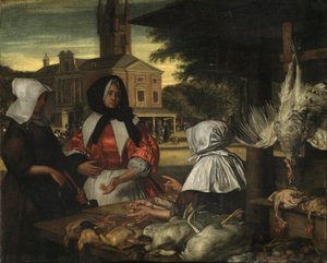 A Birdmarket, Amszterdam, 1660-70 körül