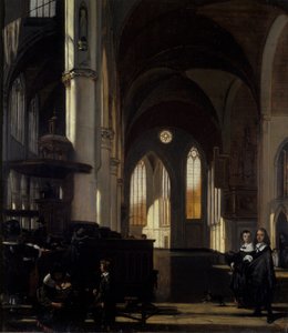 Egy gótikus templom belseje, 1650 körül (olaj, tölgy)