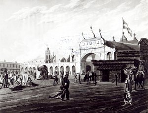Market Place, vésette Daniel Havell (1785-1826) 1820