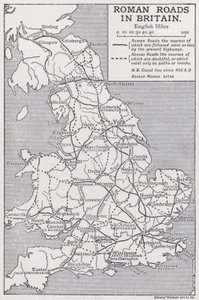 Római utak Nagy-Britanniában (litho)