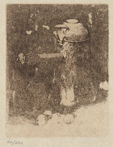 Csendélet rézzel és hagymával alkotó: Emil Carlsen