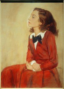 Erzsébet Bergner, portré / rajz v. E. Orlik
