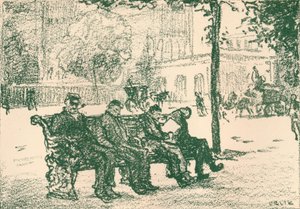 A Viktória rakparton, 1898 alkotó: Emil Orlik