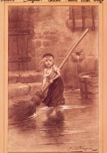 Cosette, illusztráció Victor Hugo 