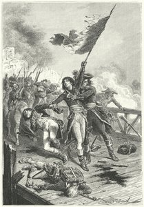 Bonaparte Napóleon az Arcole-i hídon