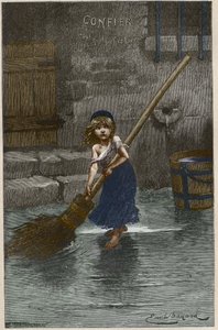 Cosette, illusztráció Victor Hugo „Les Miserables” című művéből