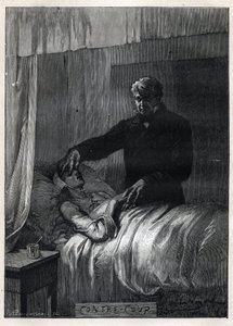 Jean Valjean becsukja a halott Fantine szemét – Emile Bayard (1837-1891) illusztrációja Victor Hugo (1802-1885) „A nyomorultak – Első rész: Fantine” című művéhez, 1862 alkotó: Emile Antoine Bayard