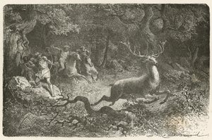 Vadászat a bronzkorban alkotó: Emile Antoine Bayard