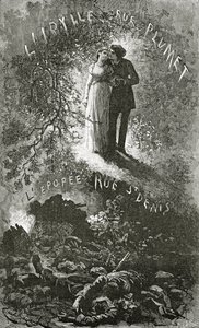 Marius és Cosette, 19. század (bw-metszet) alkotó: Emile Antoine Bayard