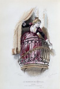Rosine Pierre Augustin Caron de Beaumarchais (1732-1799) „A sevillai borbély”-ban, Emile Bayard (1837-1891) rajzai alkotó: Emile Antoine Bayard