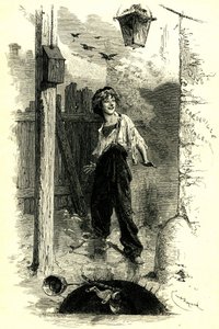 Victor Hugo: Nyomorultak. Gavroche, párizsi gyerek. Illusztráció: Emile Bayard.