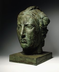 A Liberty vezetője; Tete de Liberte, 1914 körül (bronz zöld patinával) alkotó: Emile-Antoine Bourdelle