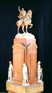 Maquette Carlos Maria de Alvear tábornok (1788-1852) emlékművéhez (fa és gipsz)