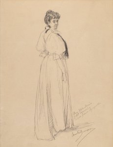 Egy hölgy vázlata alkotó: Emile Auguste Carolus Duran