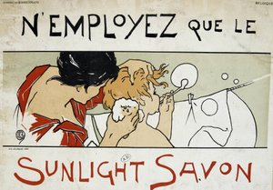 Csak napfényszappant használjon, anya a gyermeke WC-jét csinálja, és meghosszabbította a mosást – Berchmans, 19. század vége alkotó: Émile Berchmans