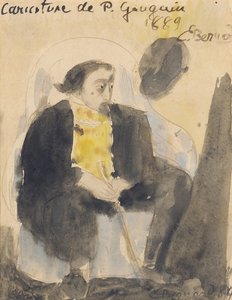 Paul Gauguin karikatúrája, 1889 alkotó: Emile Bernard