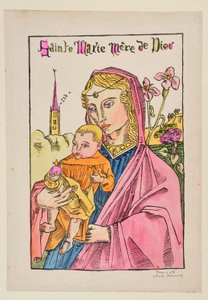 Szent Mária, Isten Anyja, liliommal alkotó: Emile Bernard