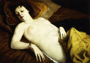 Alvó akt karkötővel; Nu Couche au Bracelet, 1930