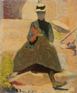 Nő Saint-Briacban, 1886 alkotó: Emile Bernard