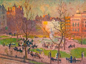 March Sunshine, Leicester Square, 1914 alkotó: Emile Claus