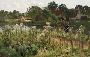A Lys folyó Astenében, 1885 körül (olaj, vászon)